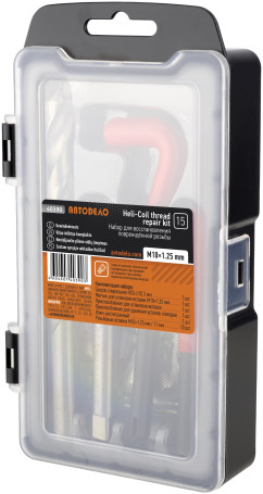 Thread repair kit M10*1.25 (15 pr.) Avtodor 40390