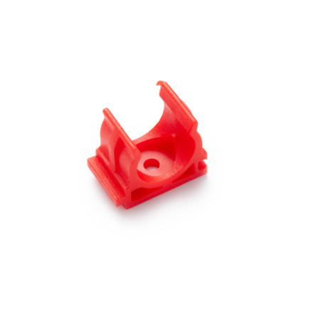 Fasteners-clip for plumbing pipes for mounting guns (16 mm, red, 100 pcs/pack)