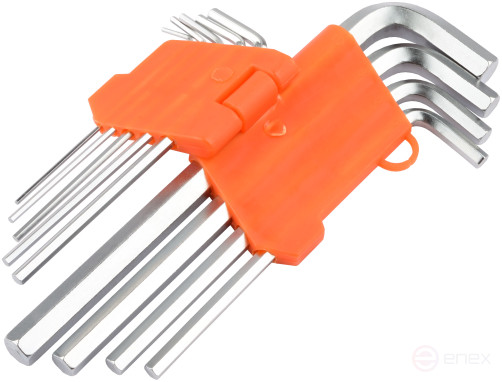 Набор Г-обр. шестигр. 9ч (1.5-10мм; CR-V; удлинённые) АвтоDело (30340)