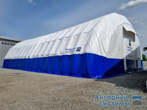 Inflatable Prefabricated PVC Hangar with Double Gates — Mobile Warehouse