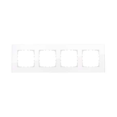 4-post frame, natural glass (white) LK80