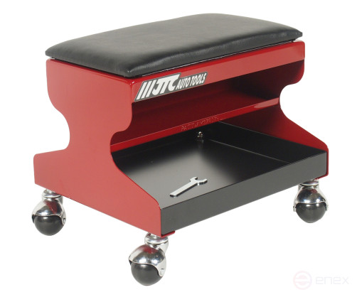 350x300x310mm steel work chair on wheels with removable seat made of JTC foam rubber