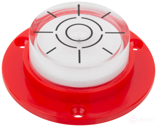 Round surface level, ABS plastic, 49 mm