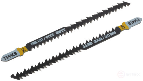 Double-sided wood canvases, HCS, teeth ground at a free angle, 116/90 mm (T344CB), 2 pcs.
