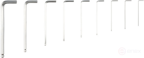 Набор Г-обр. шестигр. 9ч (1.5-10мм; CR-V; удлинённые; с шаром) АвтоDело (39159)