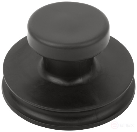 The suction cup is single rubberized