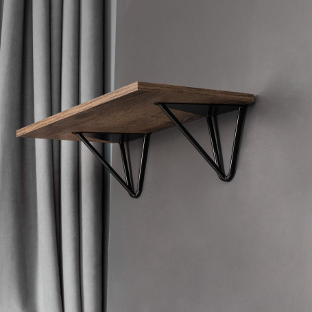 Shelf holder meth. FLASH, black matte