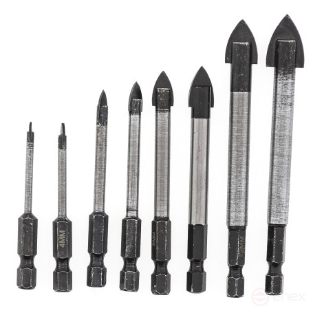 Сверло по кафелю и стеклу 3 мм, HEX, Чеглок (600/1200)