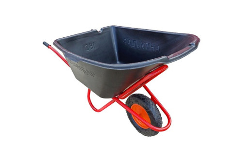 Industrialist 1-wheel anti-shock wheelbarrow, 180 liters (air wheel)