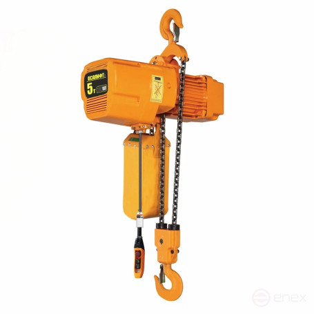 Таль электрическая цепная OCALIFT M05-02s 5 тонн 12 м М5 380в стационарная на крюке
