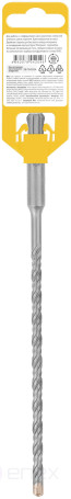 Бур по бетону SDS-PLUS, Профи, крестообразная вставка, двойная спираль, 6 х 210 мм