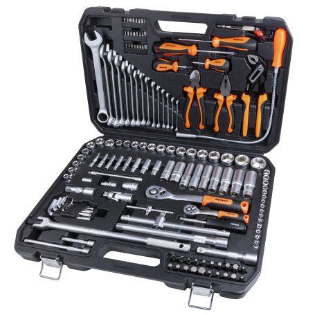 AV Steel Tool Kit 147 pieces, 1/4", 1/2", Professional