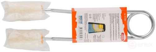 Special roller for grilles, fittings, fences, core 15 mm, 100% velour, pile 5 mm, double handle 22 cm, 50 mm (2 pcs.)