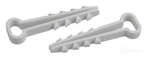 Дюбель хомут ЭРА DXP-5-10-w-10 для плоского кабеля 5-10 мм белый 10шт