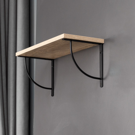 Полкодержатель мет. ORBIT 150*150*20*3, черный AKS