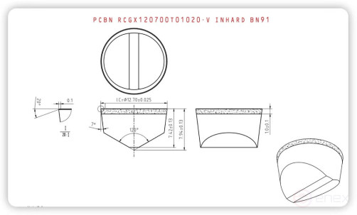 Plate RCGX120700T01020-V CBN BN91
