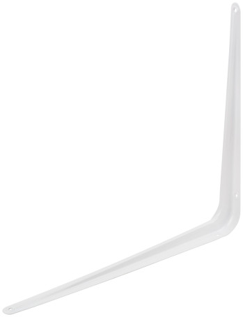 Corner bracket white 350x400 mm (1.0 mm)
