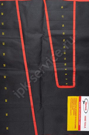 Сумка-скатка на 25 ключей, полиамид, черная