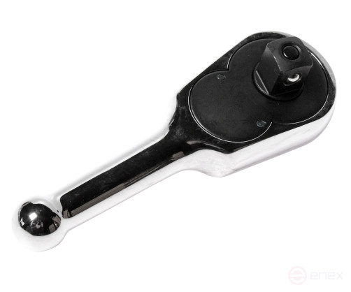 Ключ трещотка 1/2" 45 зубьев 130мм укороченная металлическая рукоятка JTC