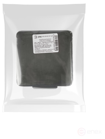 Soldering box ERA KOR-80-80-50- 7g-B open installation black 80x80x50mm with 7 vx hermetic leads. IP54