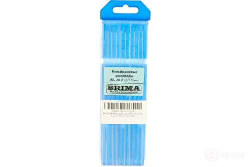 Электроды вольфрамовые WL-20 (10 шт; 1x175 мм) BRIMA