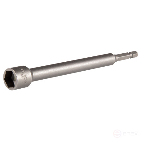 1/4" hex screwdriver head, 13 mm, L = 150 mm, magnetic KING TONY 7611513M