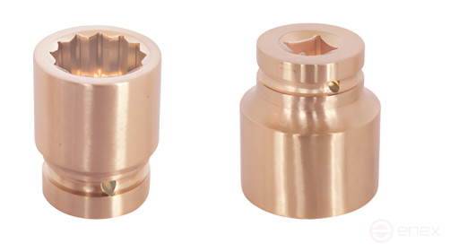 Головка ударная торцевая искробезопасная 12-гр. (1-1/2")110A-80 BeCu, HORTZ