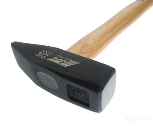 Молоток 0.800кг слесарный деревянная ручка гикори JTC