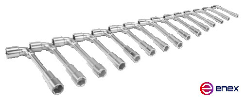 Набор изогнутых торцевых ключей серии 29М, 8 - 24 мм, 14 шт