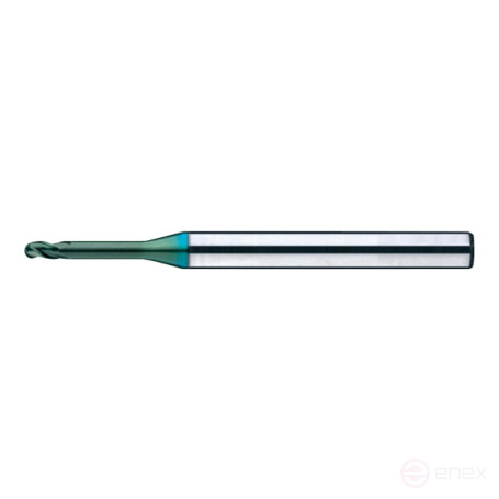 Spherical milling cutter D6x9x20x60x6 Z3 TiSiN-nano