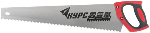 Universal wood hacksaw, 6.0 mm pitch, plastic rubberized handle 500 mm