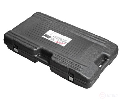 A set of hydraulic-powered silent block pullers in a JTC case