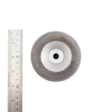 NS120 Полусфера шероховальная, Ø88,9x38,1мм, AH 9,5мм, 230 Grit