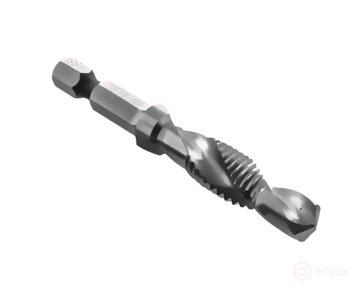 Сверло-метчик ПРАКТИКА М10 шаг 1,5, длина 72 мм, хвостовик HEX 1/4