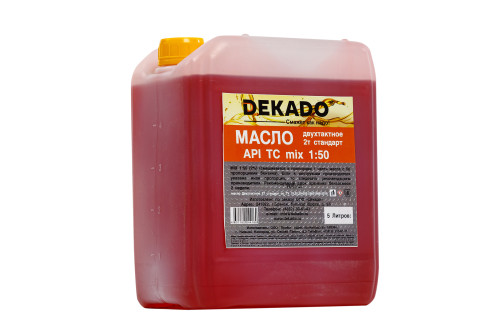 Масло двухтактное 2Т Стандарт минеральное DEKADO 5 л.