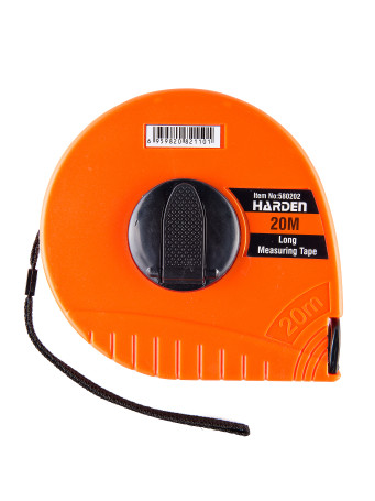 Geodesic tape measure with fiberglass tape and closed case, 20m.// HARDEN
