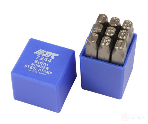 The digital stamps are 8mm (HRC 60+-2 deg. DIN 1451) JTC