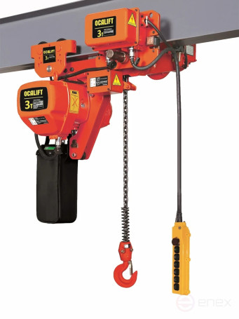 Таль электрическая цепная УСВ OCALIFT 03-01LHS 3 т 12 м 380в передвижная