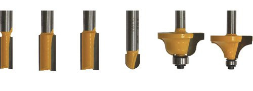 Набор фрез для декоративного применения, хвостовик 8 мм, 6 штук, арт. 46611