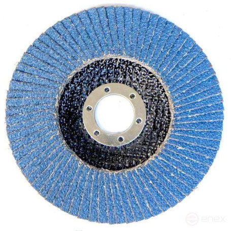 Petal End circle 125 P60 Attack Zirconium (blue)