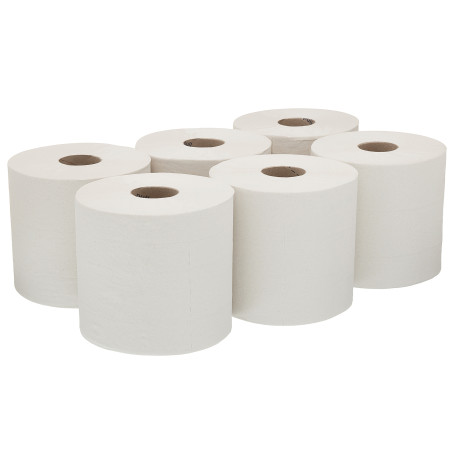 WypAll® L20 Cleaning material for removing impurities in production - With central feed / White (6 Rolls x 380 sheets)