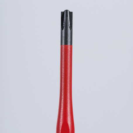 Отвёртка PlusMinus PH/S 1 тонкая VDE, длина стержня 80 мм, L-187 мм, диэлектрическая, 2-компонентная рукоятка