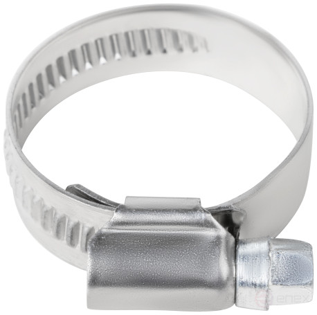 Crimping knurled clamp, width 12 mm, stainless steel.steel 20-32 mm