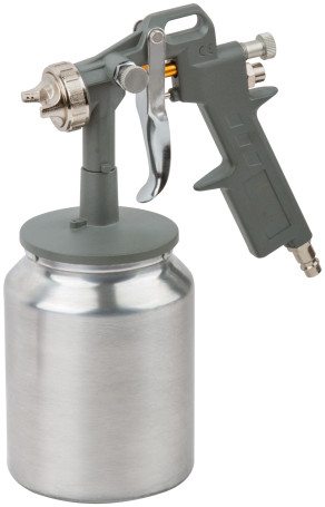 Pneumatic spray gun, aluminum bottom tank 1000 ml, 1.5 mm