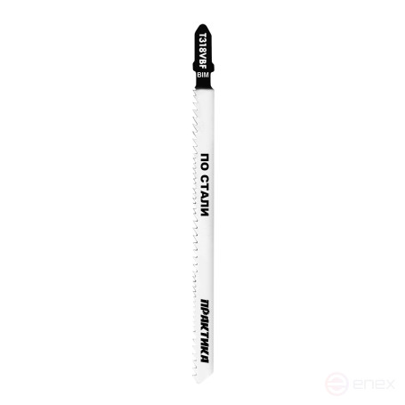 Пилки для лобзика по стали ПРАКТИКА тип T318VBF VARIO зуб 132 х 110, чистый рез, BIM, 2шт (244-377)