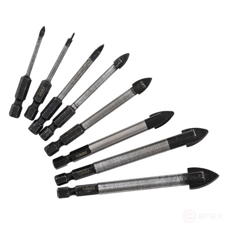 Сверло по кафелю и стеклу 14 мм, HEX, Чеглок (400/800)