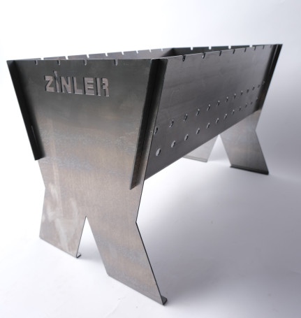 Мангал ZINLER разборный 300*300*496мм, сталь 1,8мм, вес 7 кг МРЗ-1