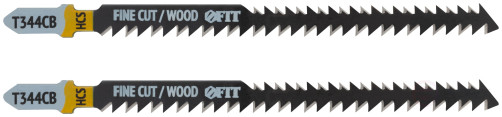 Double-sided wood canvases, HCS, teeth ground at a free angle, 116/90 mm (T344CB), 2 pcs.