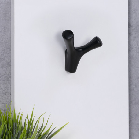 Hook metal two-horn metal OMEGA black matte AKS