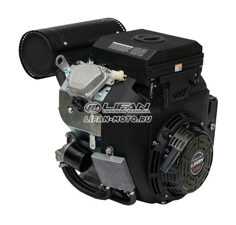 Двигатель Lifan LF2V78F-2A PRO(New), вал 25мм, катушка 3 Ампера, датчик давл./м, м/рад-р, ручн.+электр. запуск